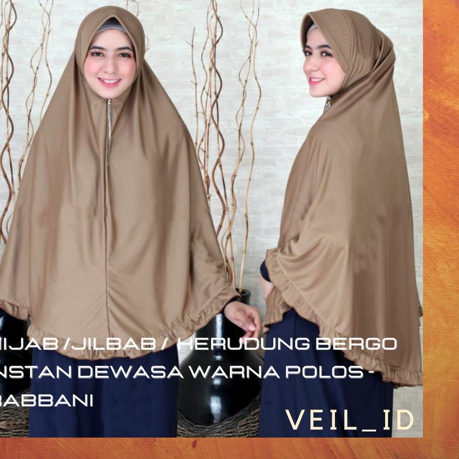 Big Sale Hijab Jilbab Kerudung Instan Jumbo Dewasa Warna Polos - HIJAB RABBANI
