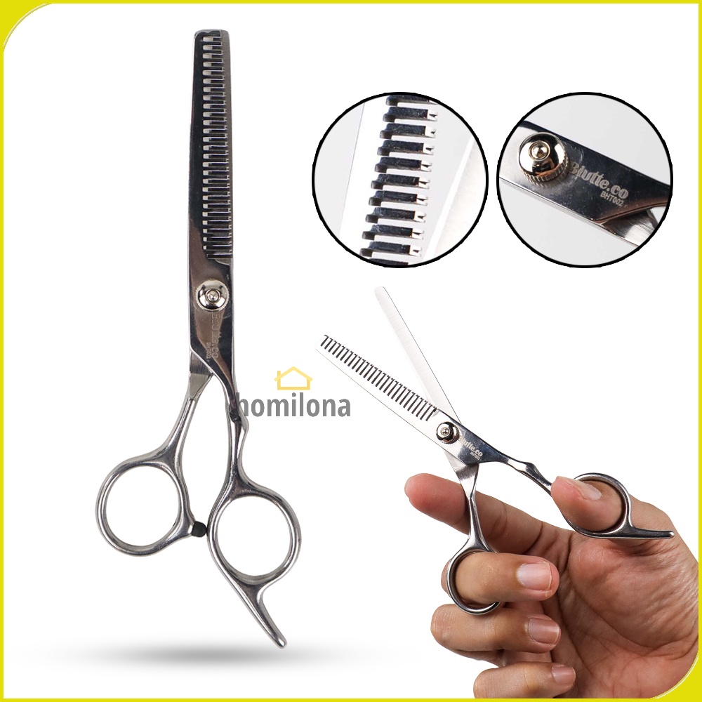 Biutte.co Gunting Sasak Rambut Full Stainless Steel - BHT002 - Silver