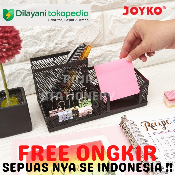 

EKSLUSIF Joyko Desk Set METAL Pen Holder / Tempat Alat Tulis Kantor BESI DS-20 Code 4396
