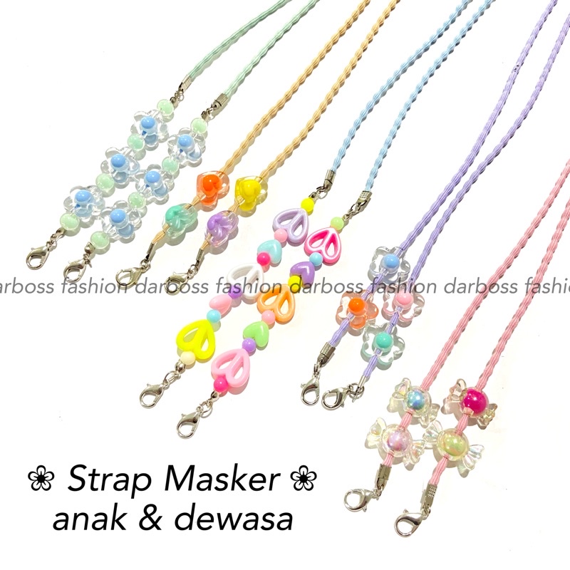 TU - Tali Kalung Masker anak dewasa / Rantai Kaca mata / Strap Mask premium/ Konektor Masker Mutiara / Strap Mask / Konektor masker hijab / rantai masker atau kaca mata gaya korea / aksesoris kacamata / kalung masker rantai / mote