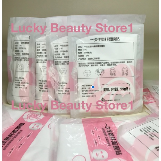 100pcs Masker Kertas Plastik PE Flm Pembersih Wajah Sekali plastic mask wrap serum wraping anastesi bblow dermaroller mym mts Belum Ada Penilaian 0 Terjual