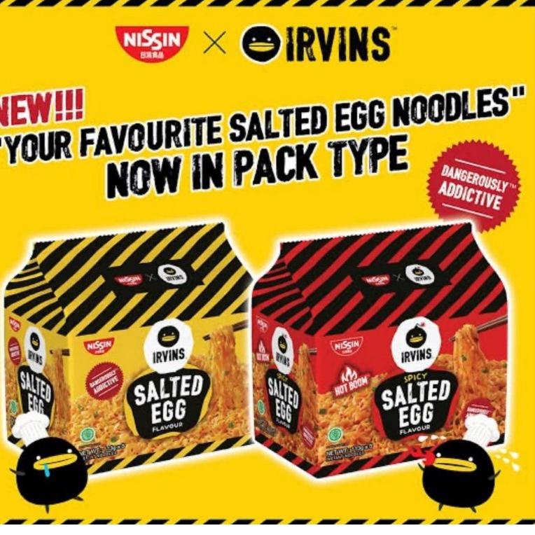 

[N-2R ✓] Nissin Irvins Noodle Salted Egg Spicy Salted Egg Ecer-super keren