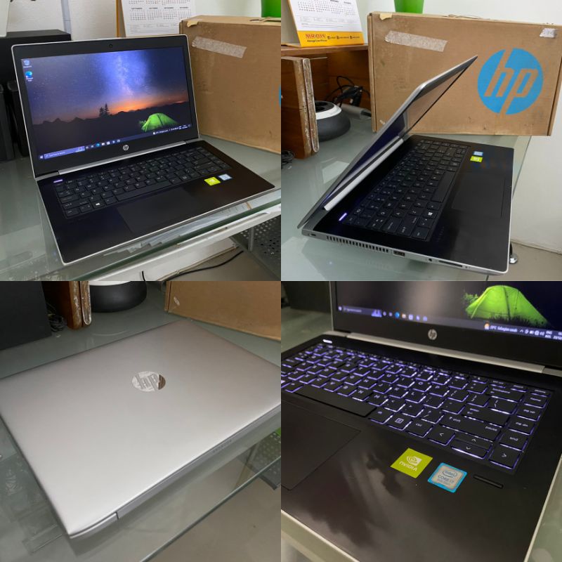 HP Probook i7 gen 8 dual vga