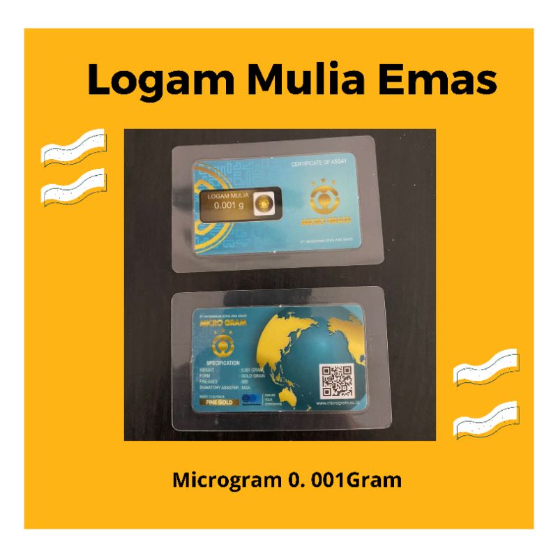 Jual Souvenir Logam Mulia Emas Mini Karat Microgram Gram Bersertivikat Sucofindo