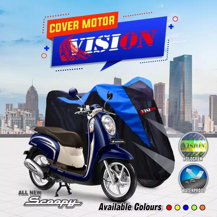 COVER SARUNG MOTOR HONDA SCOOPY WATERPROOF ANTI AIR KUALITAS OUTDOOR