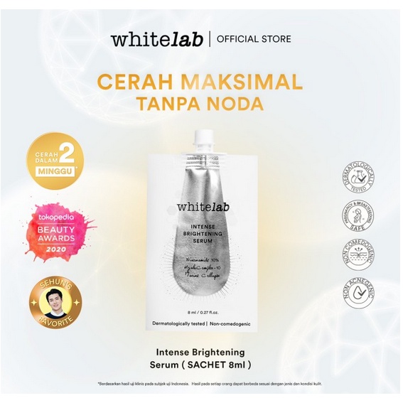 Whitelab Intense Brightening Serum - Sachet 8 ml Original BPOM