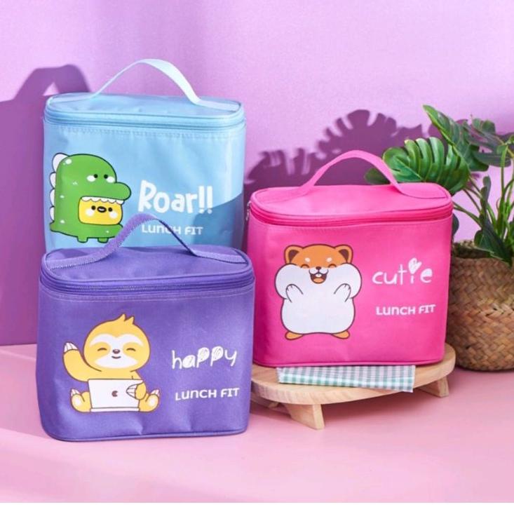 Murah Terpopuler TEMPAT MAKAN SATU SET/KIDS JENNIE LUNCH BAG SET/SET KOTAK BEKAL MAKAN/LUNCH FIT SET