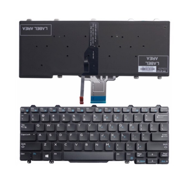 Keyboard Dell Latitude 12 5000 E5250 12 7000 E7250 E7270 backlight