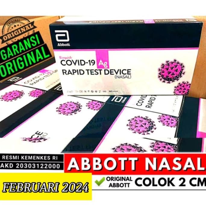 Abbot Test Swab Antigen Abbott Nasal Bioquick 1pcs Rapid Antigen NASAL
