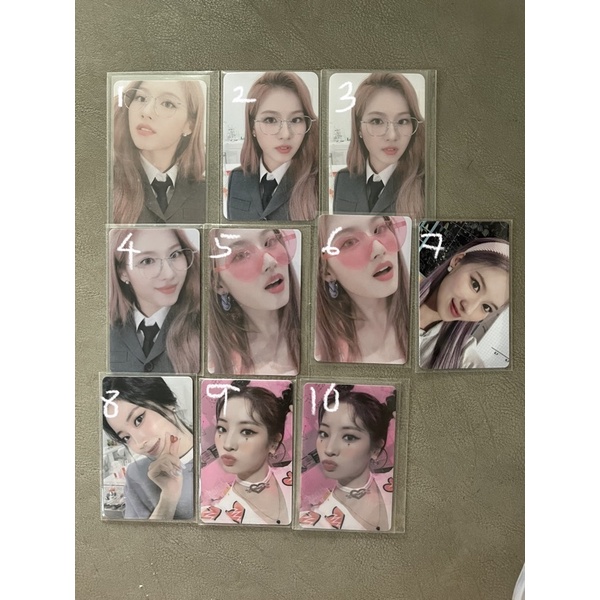 wts pc twice non album sana lucky draw chaeyoung mono summer night nayeon baby tzuyu baby sana resul