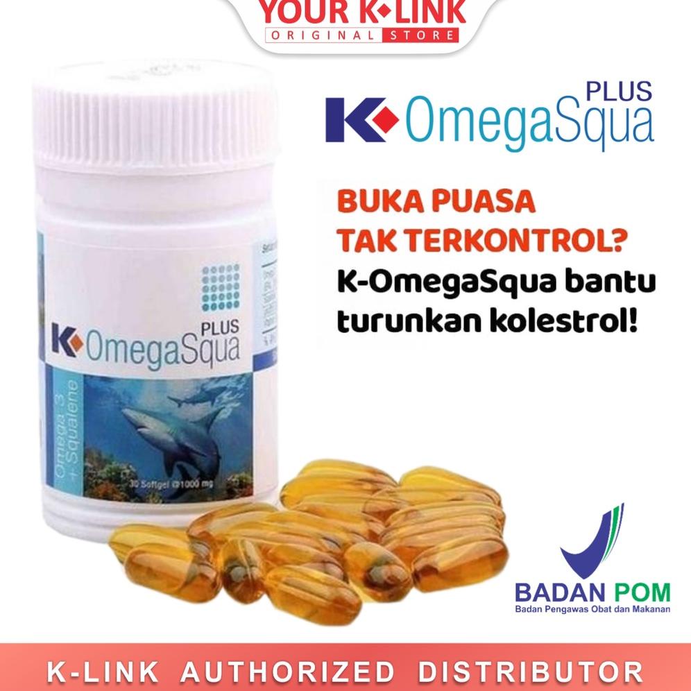 

[BAYAR DITEMPAT] K-OmegaSqua Plus Original K-Link Omega 3 Ikan Salmon Squalene Suplemen Kesehatan Omega Squa Plus K-Link