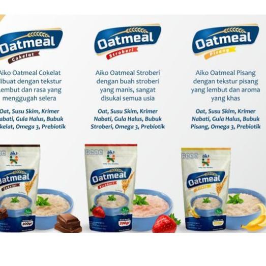 

12.12 Brands Festival Oatmeal AIKO 200g Buah Untuk MPASI / cemilat diet / AIKO Baby Oatmeal Buah Untuk Makanan Pendamping ASI / Bubur Oatmeal mpasi Oatmeal Aiko BB Booster No MSG 