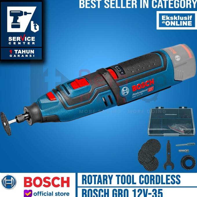 Bosch Rotary Tool Cordless GRO 12V-35 Gerinda Tuner Bor Mini 12 Volts belanjate77 Ayo Beli