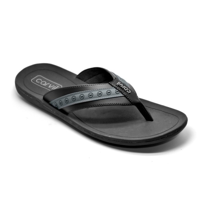 Carvil Sandal Jepit Casual Pria Armani 01 M Black_A29