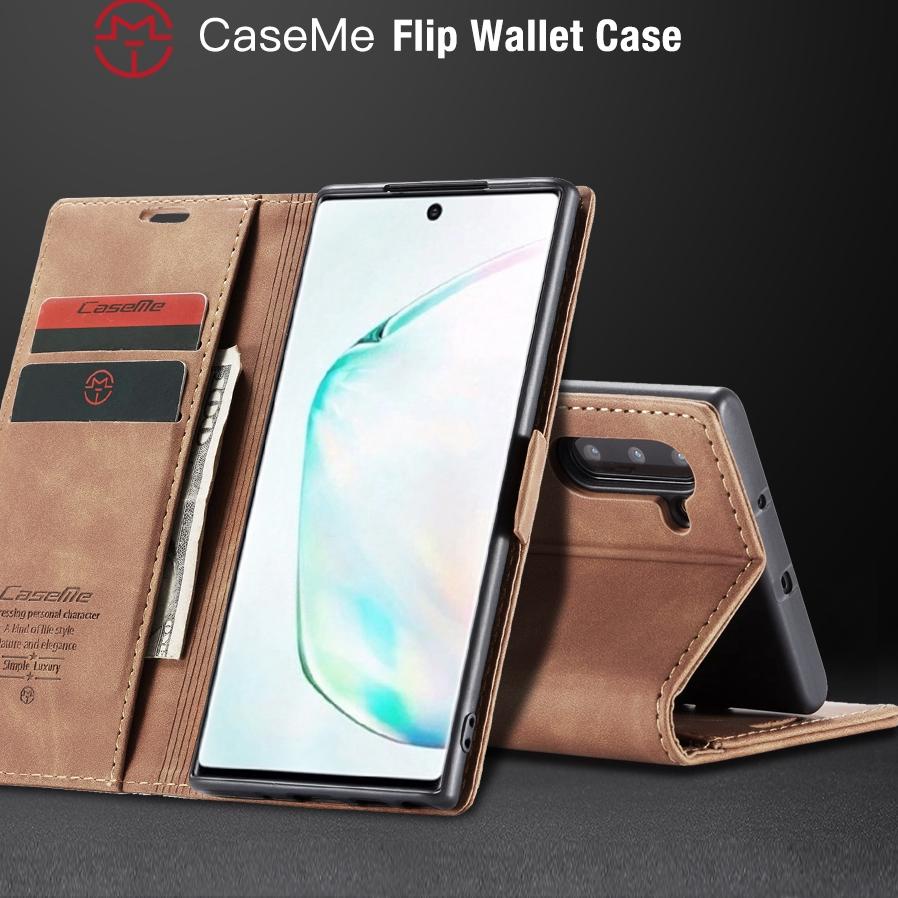 Tren Terbaru Samsung note 10 note 10 lite note 10 plus Flip Case Caseme Cover Leather Wallet sarung 