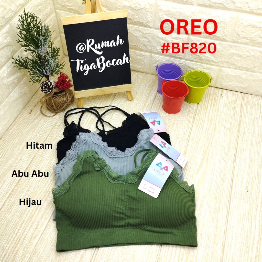 Miniset Oreo BH Tanpa Kawat Bralette BF820