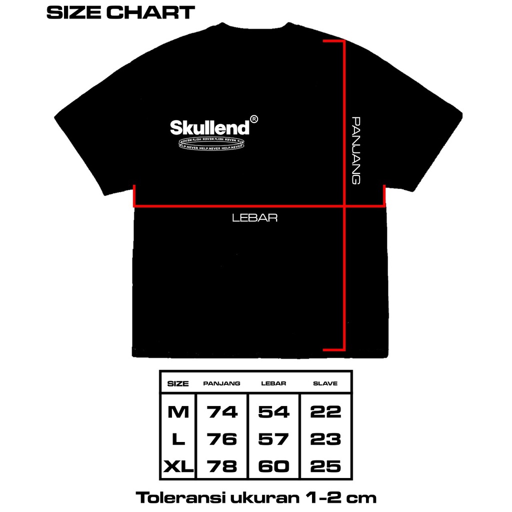SKULLEND Tshirst Washed Oversize Unisex - Unknown