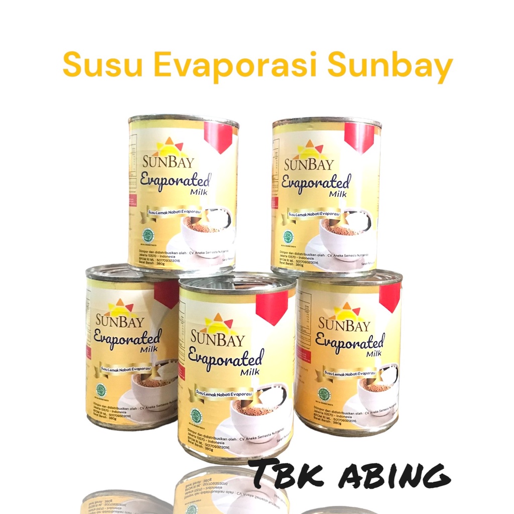 

Sunbay Susu Evaporasi 380gr / Sunbay Evaporated Milk 380gr