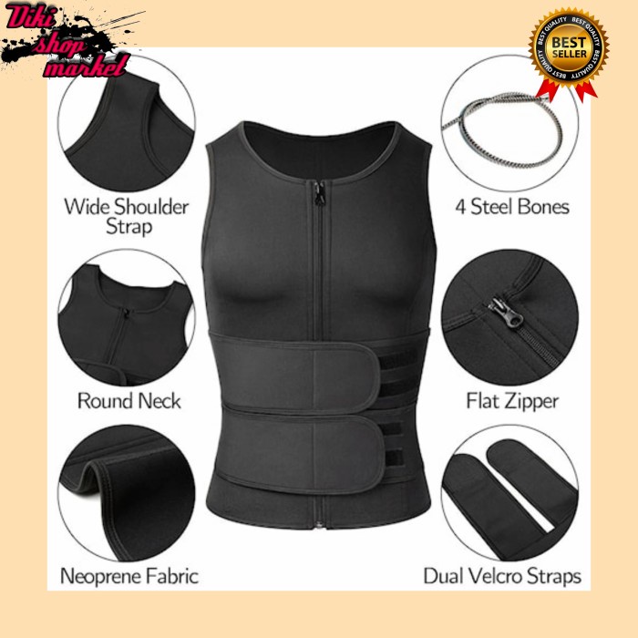 Diet Korset Pembentuk Badan Pria Korset Pria Pelangsing Pakaian Bakar Lemak