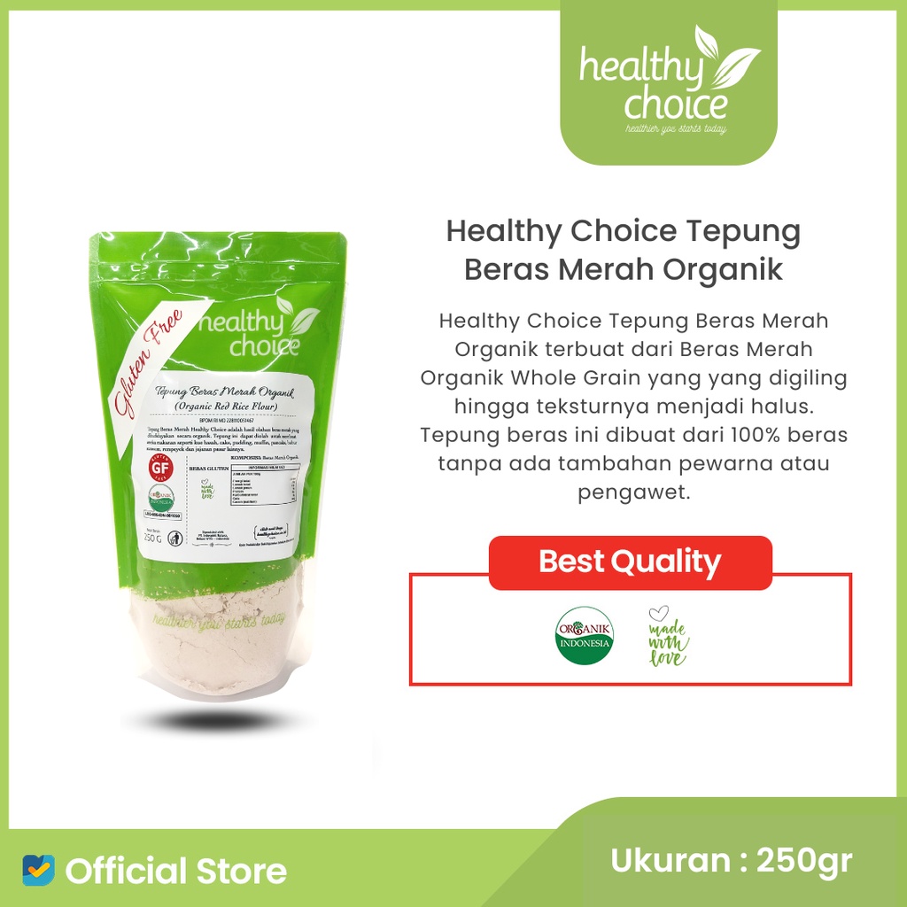 

Healthy Choice Tepung Beras Merah Organik 250 gr