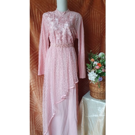 Dress / Gamis Pesta / Tile Polkadot Premium