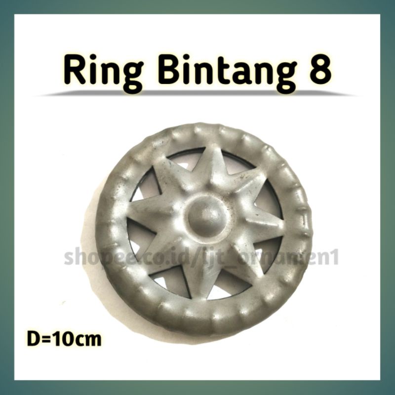 RING BINTANG 8 ornamen pagar / aksesoris pagar