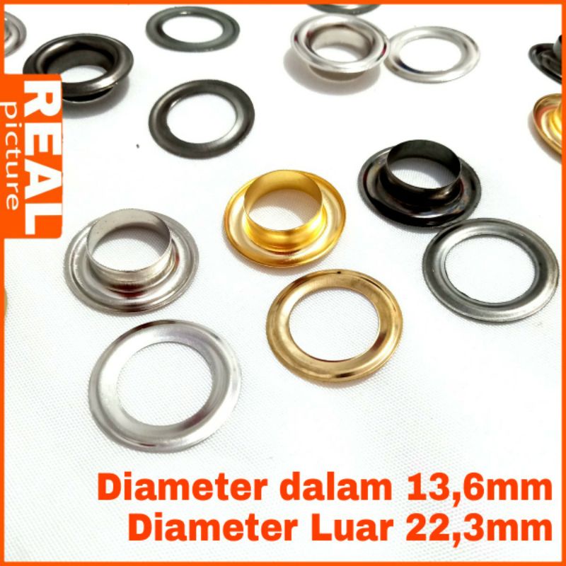 MATA AYAM 13MM + RING TAS DOMPET AKSESORIS - Kattelaurents