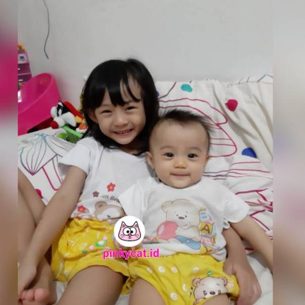 ⇅ (Bisa COD) Tshirt Tee Kaos Baju Tipis Anak Rumahan Baju Bayi Baju Rumah Anak Kaos Tipis Anak Murah