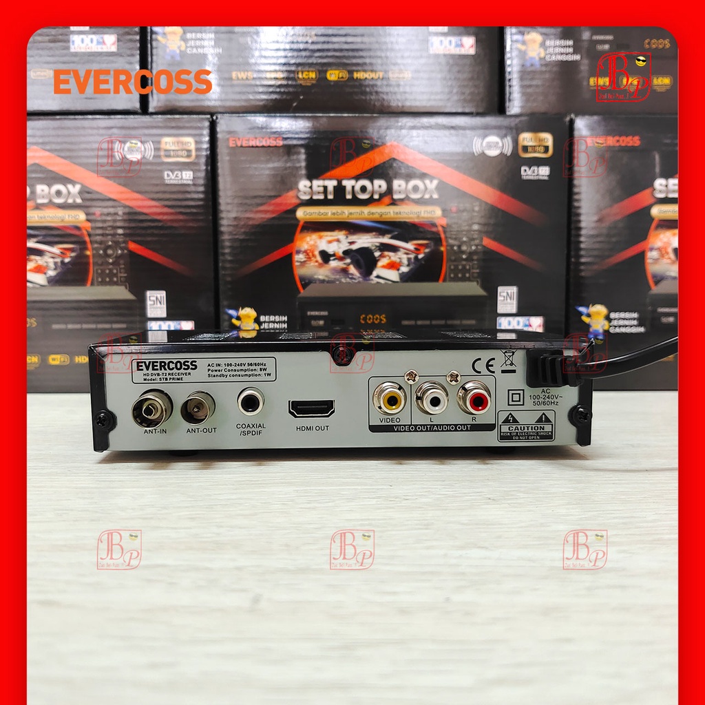 EVERCOSS SET TOP BOX STB PRIME DIGITAL TV RECEIVER GARANSI RESMI