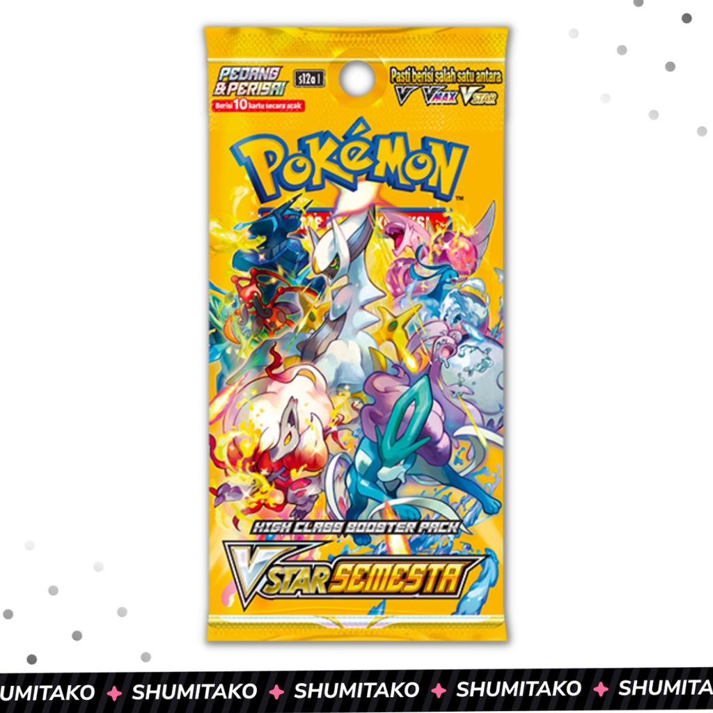 Kartu Pokemon TCG Indonesia VSTAR Semesta S12a Booster Pack