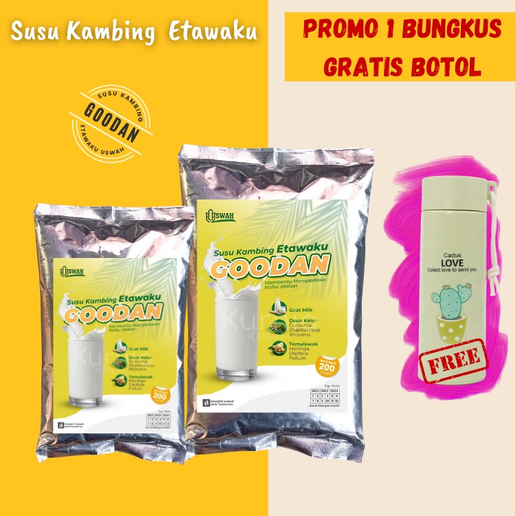 

PROMO Susu Bubuk Kambing Etawa GOODAN - Susu Penggemuk Badan - Susu Penambah Berat Badan - Susu Penambah BB Usia 2 3 4 5 6 7 8 9 Tahun Dewasa Remaja