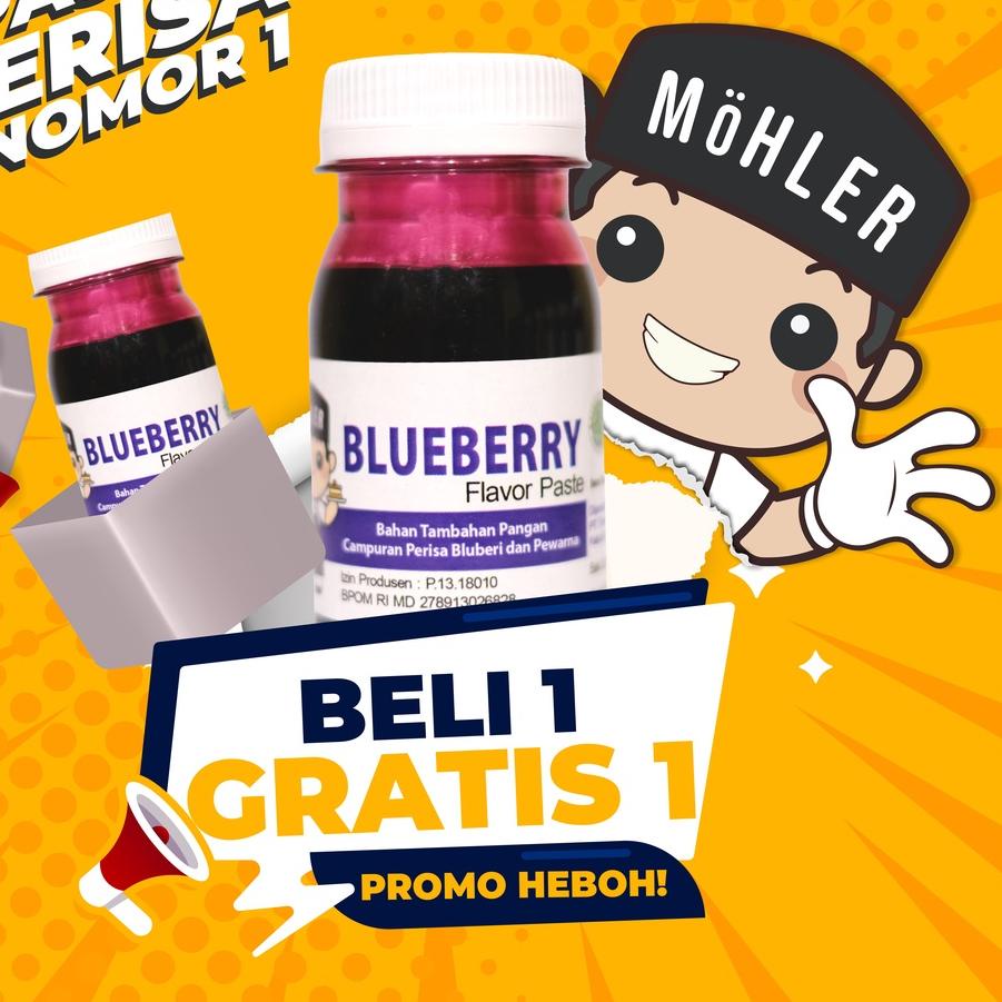 

⇮ MOHLER Pasta perisa pewarna BLUEBERRY (BELI 1 GRATIS 1) ↦