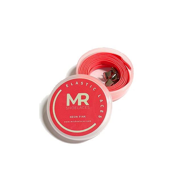 MR Shoelaces EF31 Elastic Neon Pink (Merah Muda) Tali Sepatu Flat Elastis 80cm 100cm 120cm 150cm