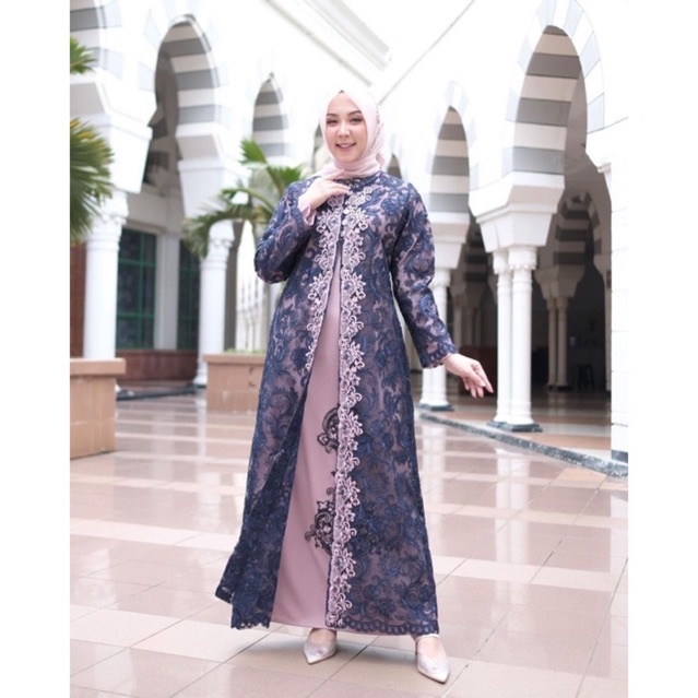 RAIHANA SET  / Gamis Brukat Tille Corneli / Gamis Mewah / Gamis Pesta / Gamis Pesta Mewah / Gamis Le