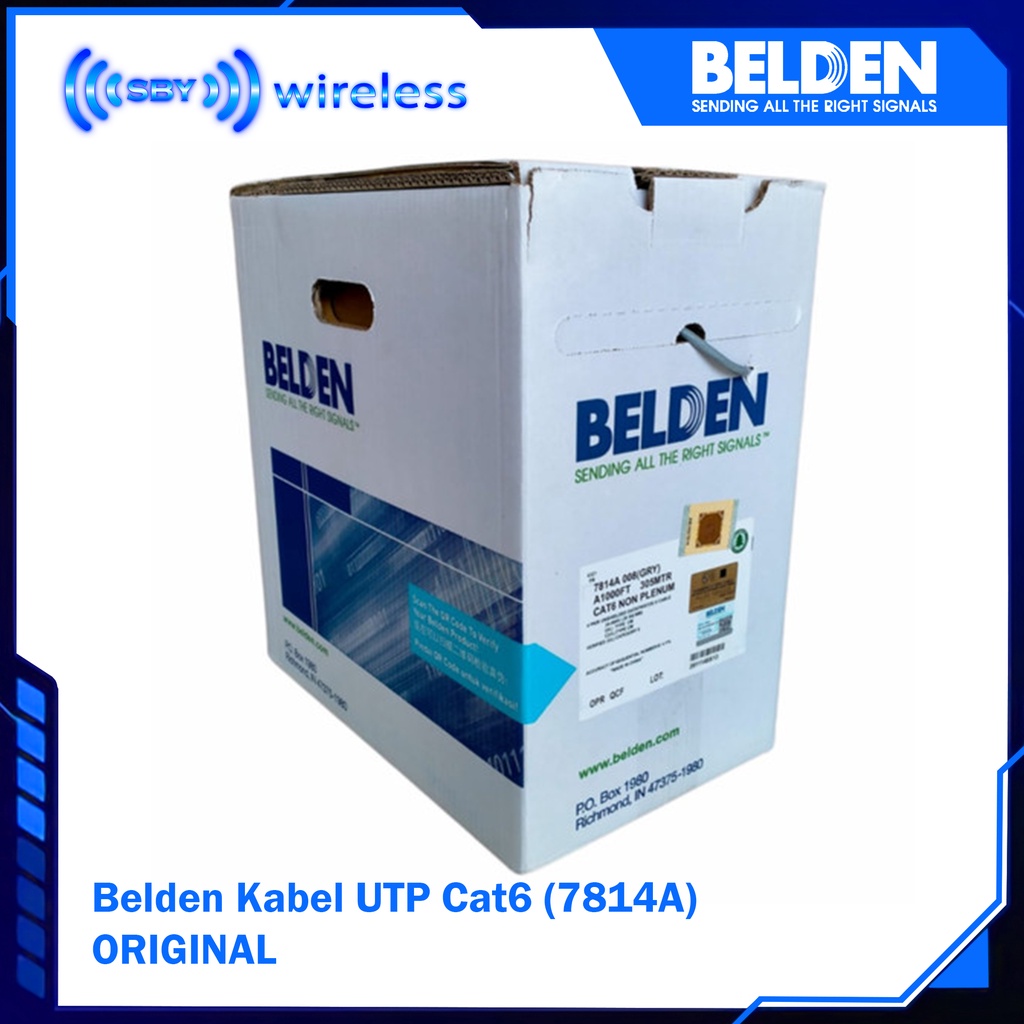 Kabel UTP Cat6 Belden 7814A / Belden cat 6 / Kabel Data LAN Cat 6 / ORIGINAL