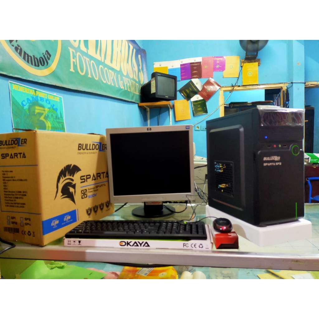PAKET KOMPUTER INTEL G2020+LCD+KEYBOARD+MOUSE ( BISA UPPGRADE KE CORE i3/I5/i7 )