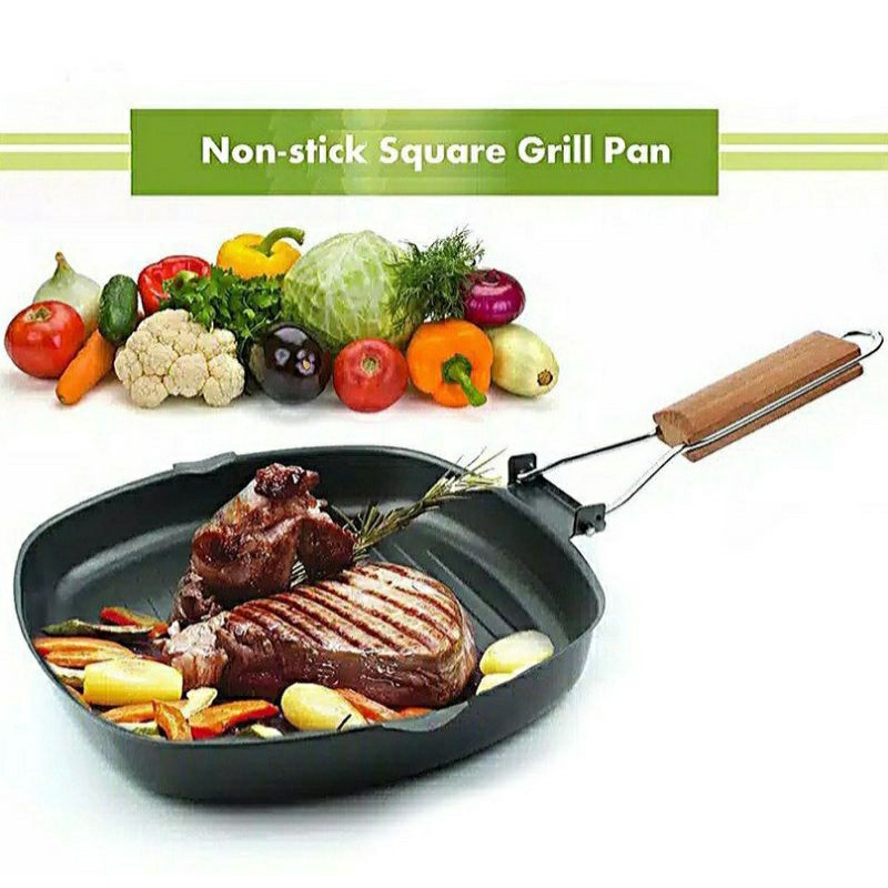 SQUARE GRILL PAN PANGGANGAN BBQ 28cm, 24cm, 20cm