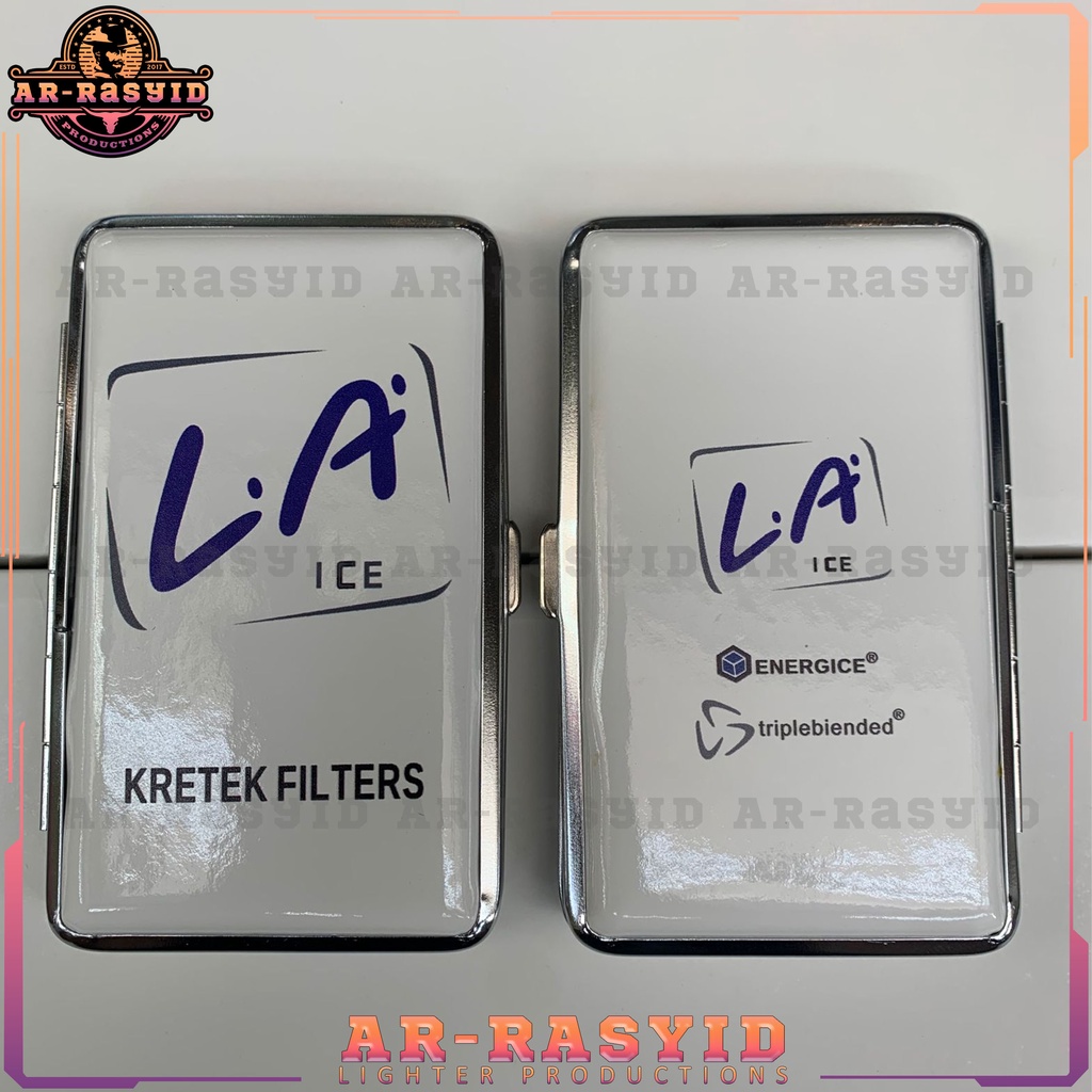Tempat Kotak Rokok Haojue Kaleng Motif LA Ice Blue