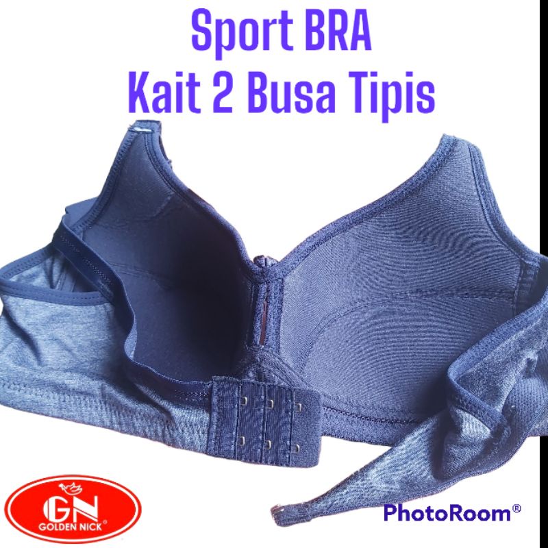 Bra Sport GOLDEN NICK SK105 Bahan Kaos Busa Tipis | BH Tanpa Kawat | Pakaian Dalam