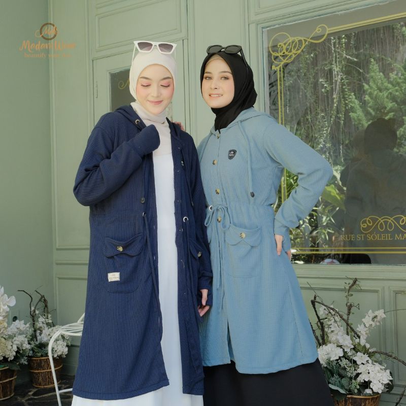 Fathiyah Outer by Alietha | Shafiyah outer by MW | bahan waffle