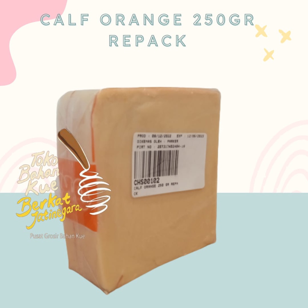 

KEJU CALF ORANGE POTONGAN 250 GR