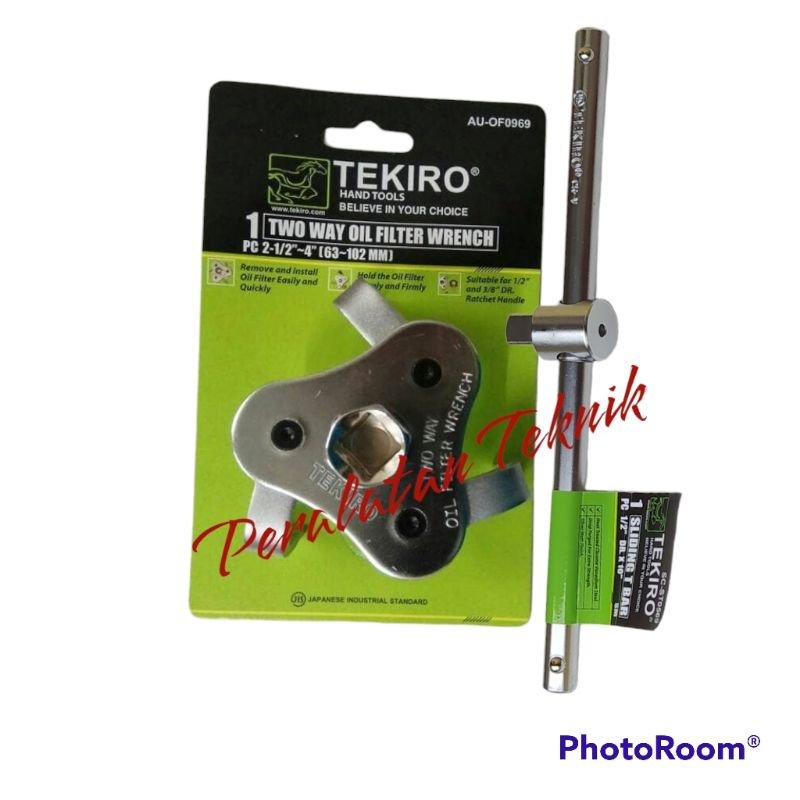 Tekiro kunci buka filter oli mobil dan gagang kunci sok sliding tekiro kunci filter oli universal