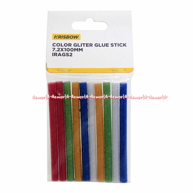 Krisbow Color Gliter Glue Stick Refill Isi Ulang Lem Tembak Warna Warni Colorfull
