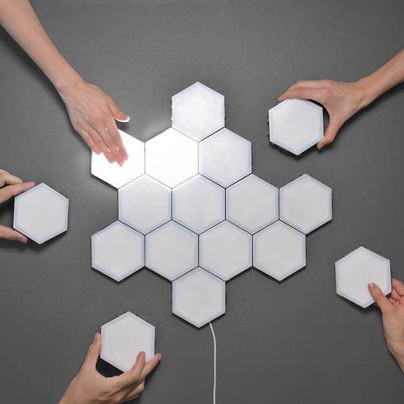 Lampu Dinding Hias Sentuh Lampu Dinding Led Hias Sentuh Quantum Lamp Modular Hexagon Touch