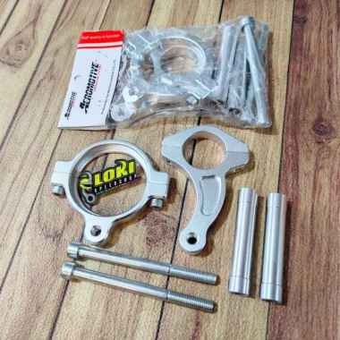 bracket steering damper atau breket stabilizer stang ninja 150 ninja R ninja SS ninja RR bracket ste