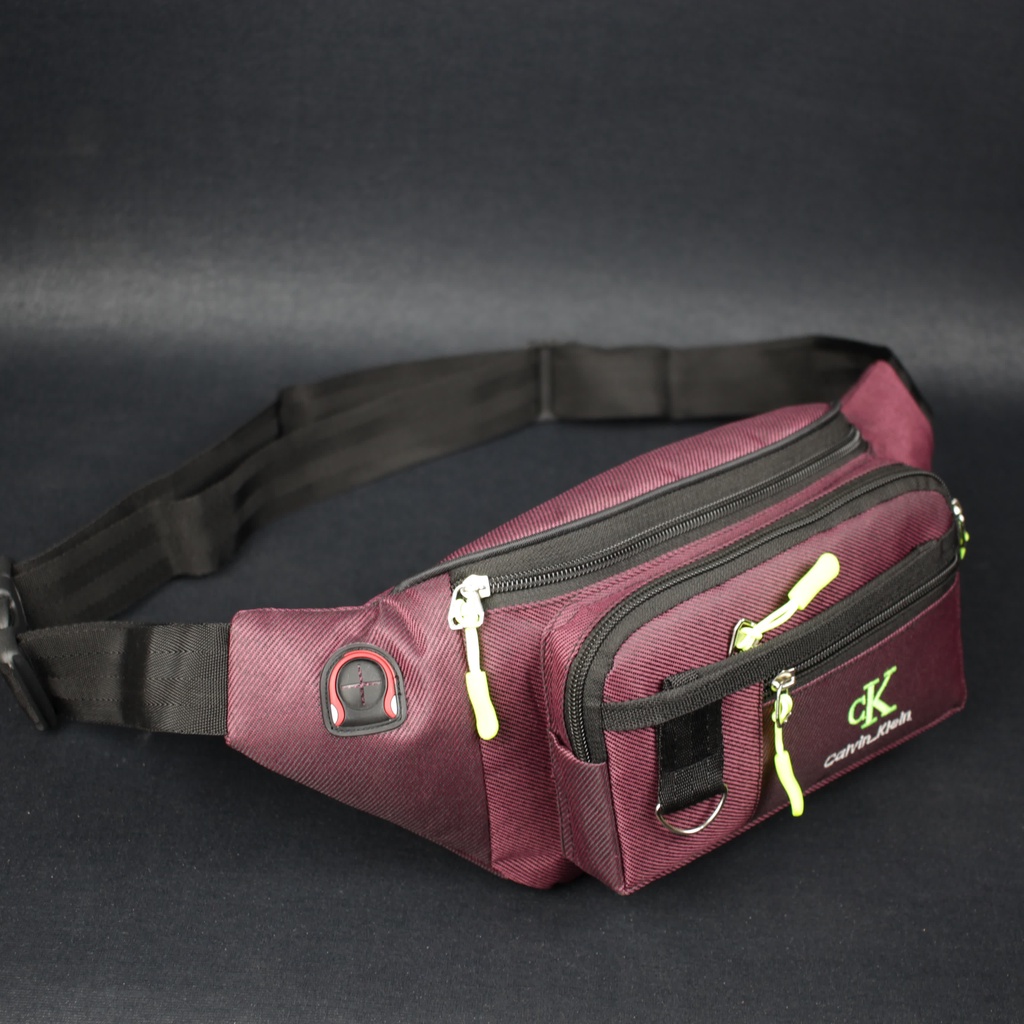 Waistbag Terbaru Bahan Nilon  Murah Berkualitas 100% Real Picture Tas Pria Tas Pinggang Tas Selempang Bahu Tas Termurah