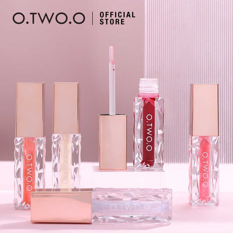 O.TWO.O Clear Crystal Berry Lip Gloss Lipstick MakeupLip Cream Long-lasting