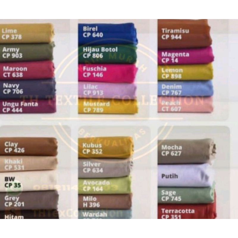 Bahan Kain Katun Linen Rami Kahatex Grade A (Per 4 Meter Kain Utuh)