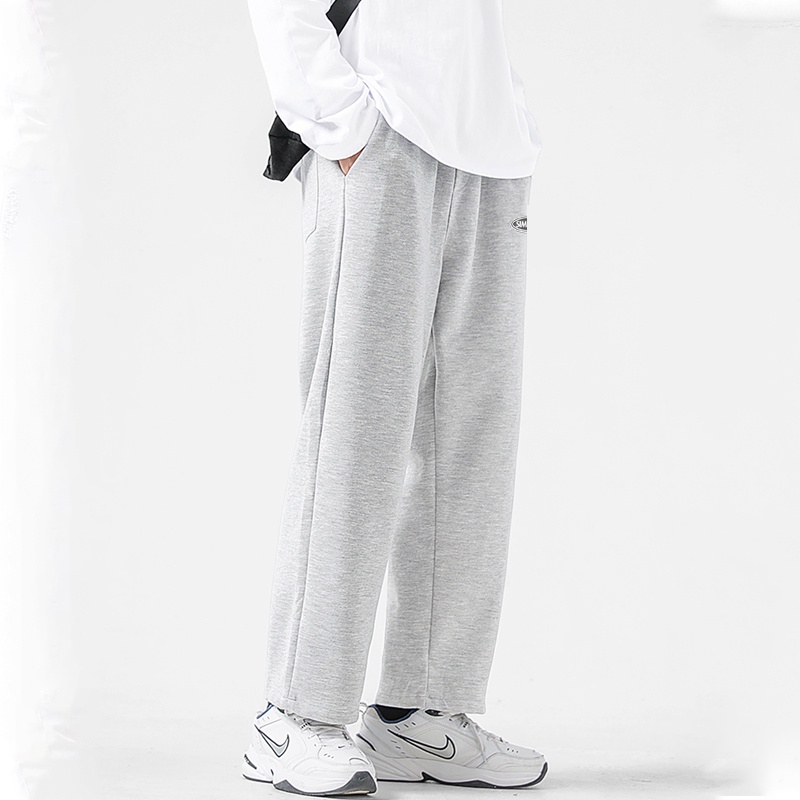 celana santai pria murah hitam celana korean style pria loose straight pants celana olahraga pria panjang basic celana casual pria jumbo SIZ M-4XL