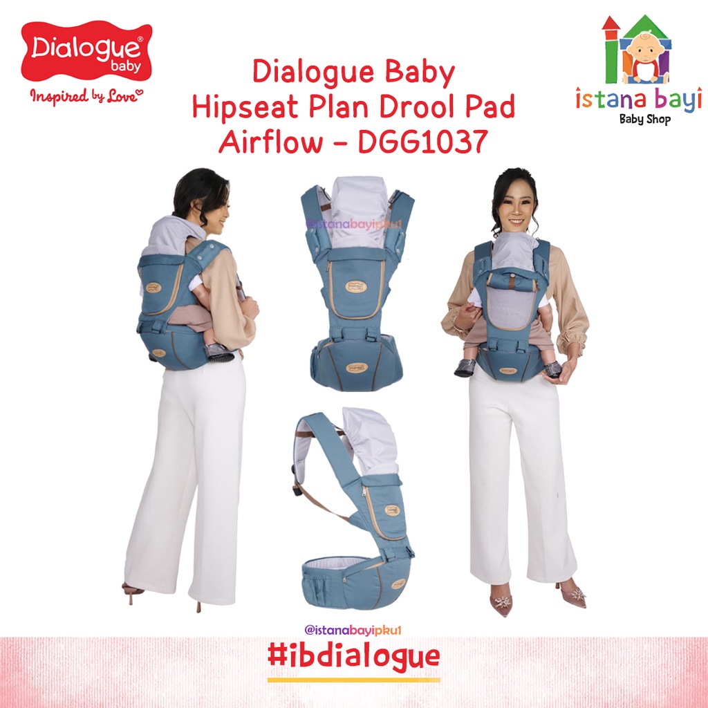 Dialogue Baby Hipseat 10 in 1 + Gendongan Bearie Series - DGG4320/ DGG1037 / Gendongan Bayi